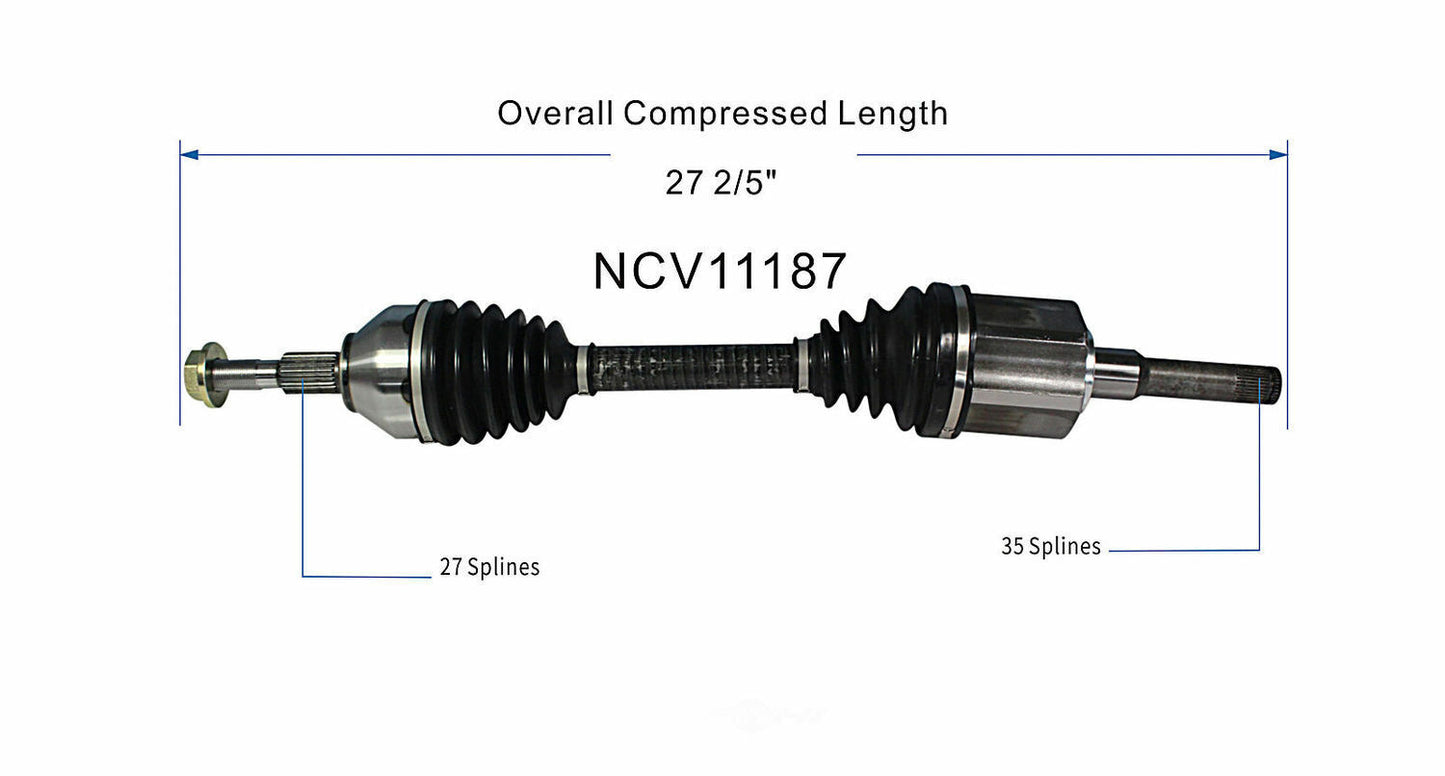 GSP North America NCV11187 CV Axle Assembly