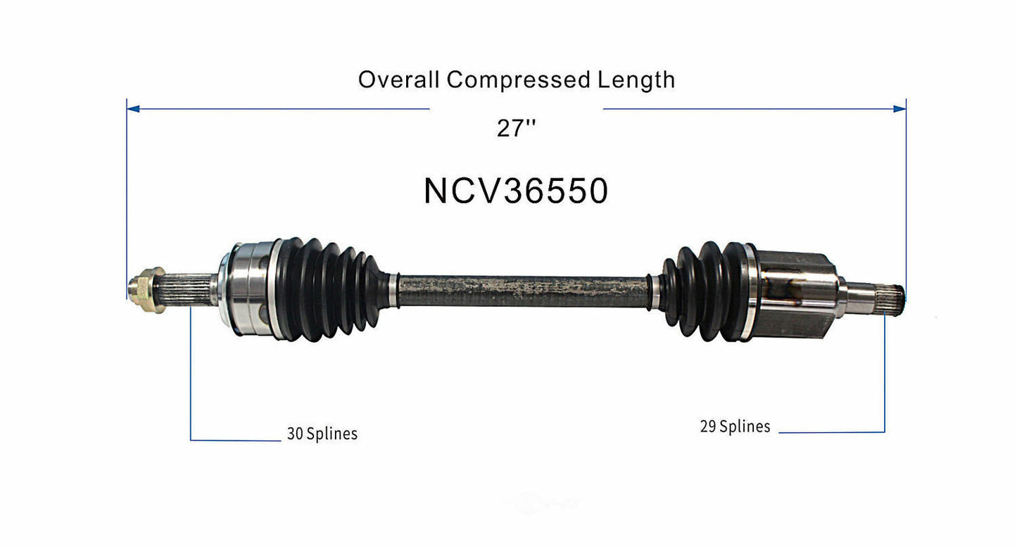 GSP North America NCV36550 CV Axle Assembly