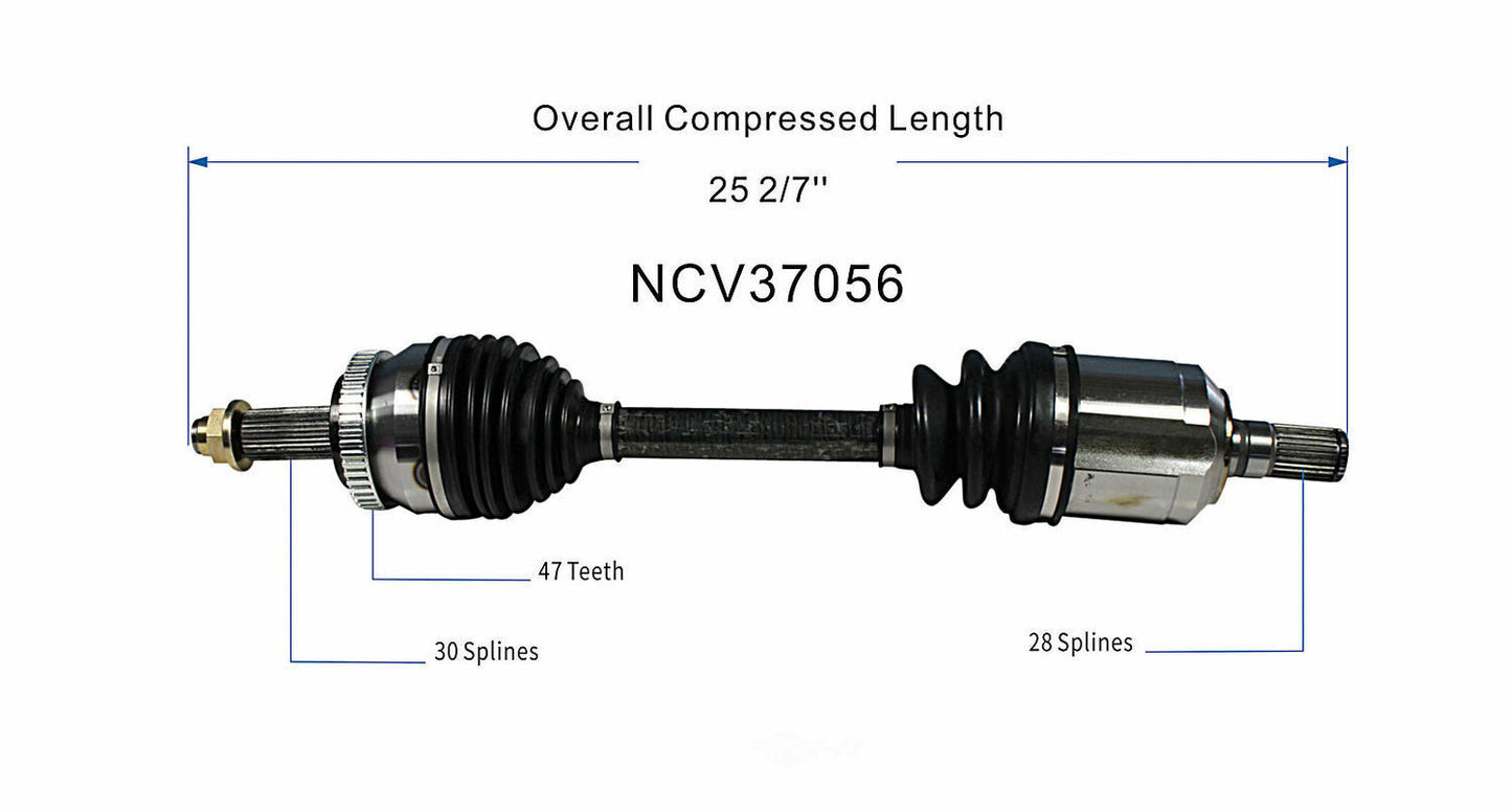 GSP North America NCV37056 CV Axle Assembly
