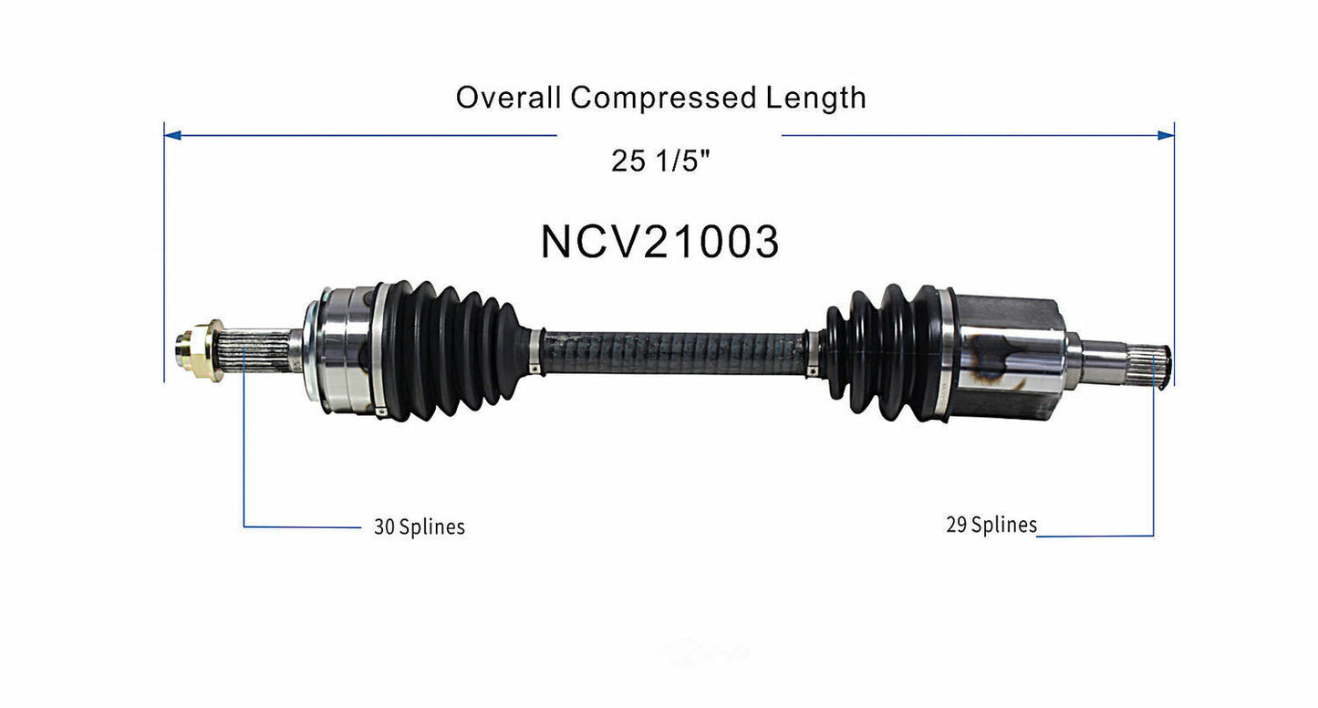 GSP North America NCV21003 CV Axle Assembly