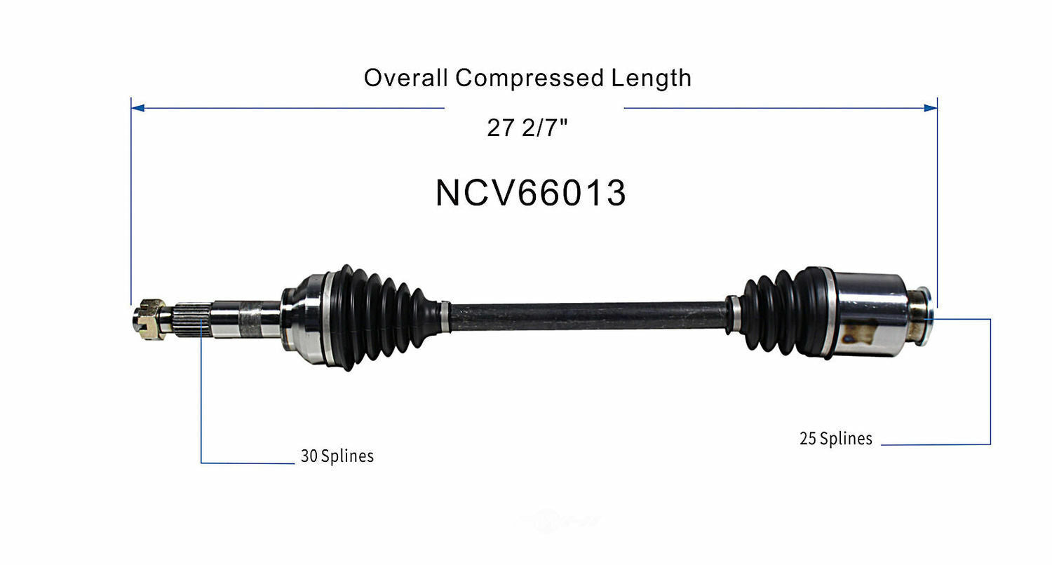 GSP North America NCV66013 CV Axle Assembly