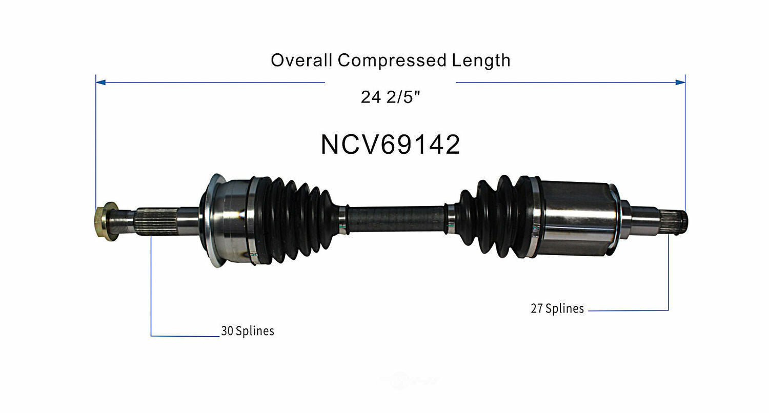 GSP North America NCV69142 CV Axle Assembly