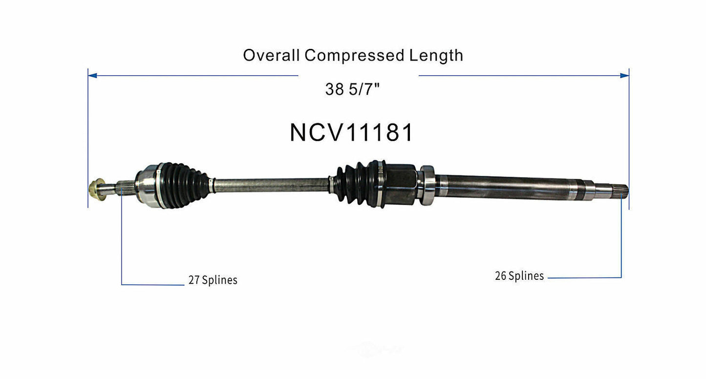 GSP North America NCV11181 CV Axle Assembly