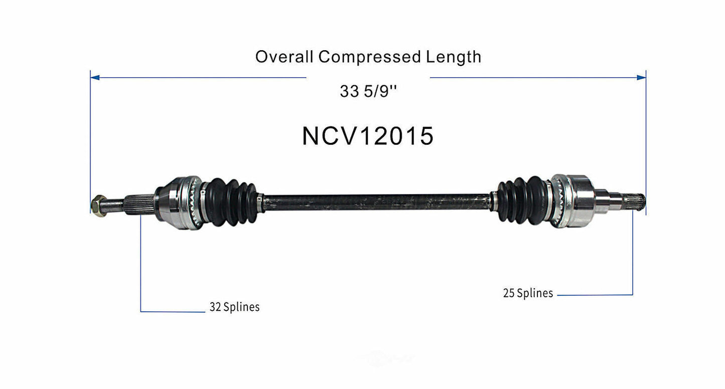 GSP North America NCV12015 CV Axle Assembly