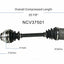 GSP North America NCV37501 CV Axle Assembly