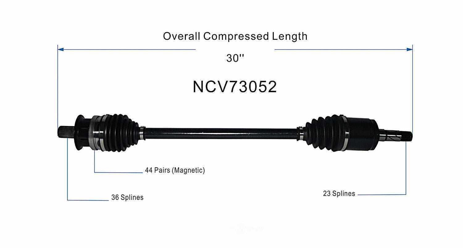 GSP North America NCV73052 CV Axle Assembly