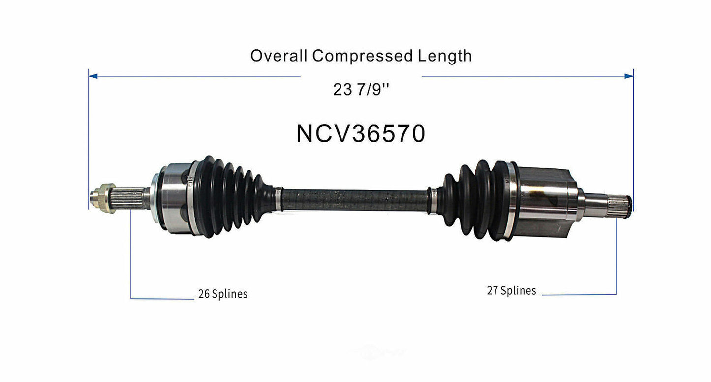 GSP North America NCV36570 CV Axle Assembly