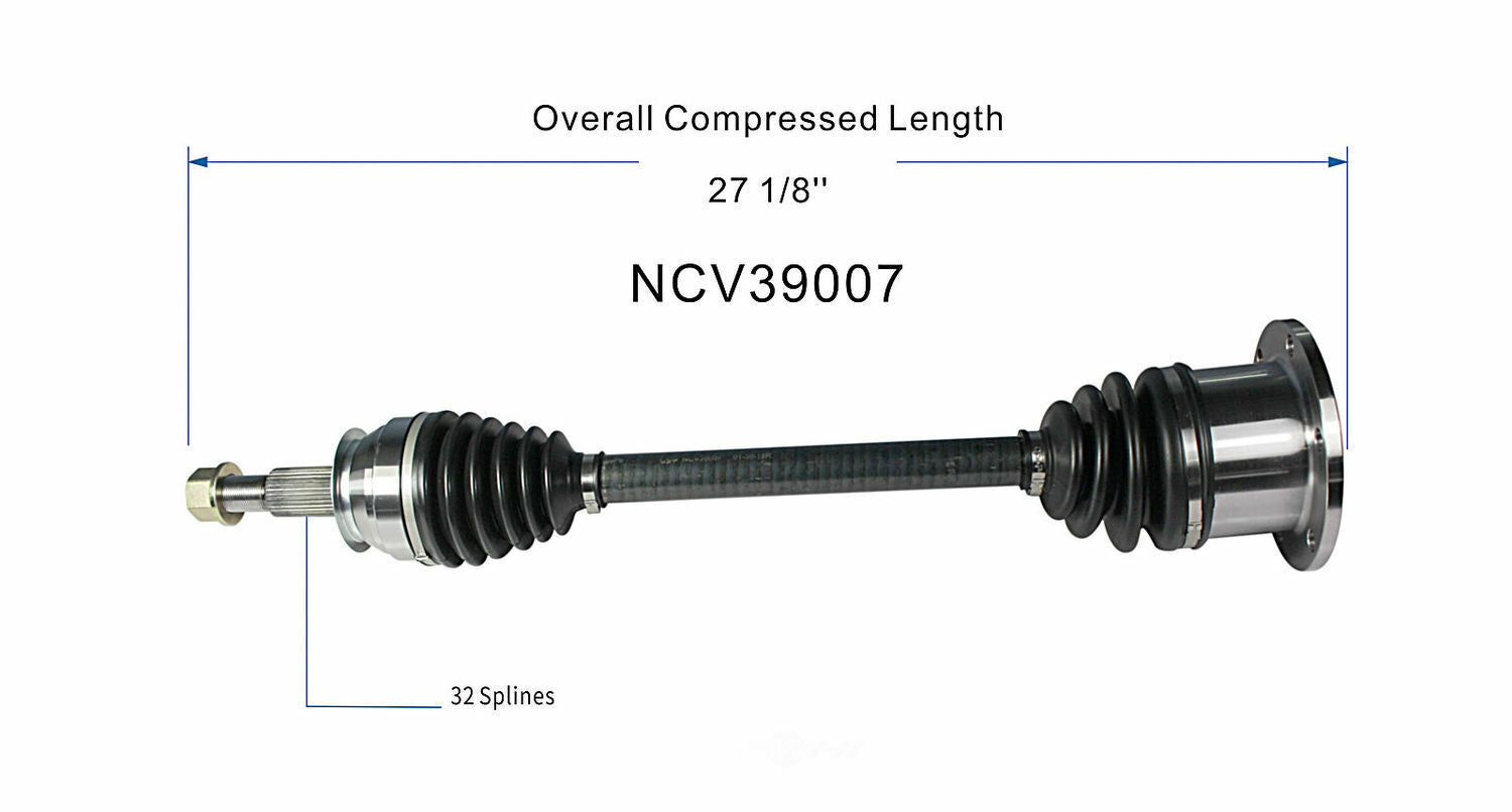 GSP North America NCV39007 CV Axle Assembly