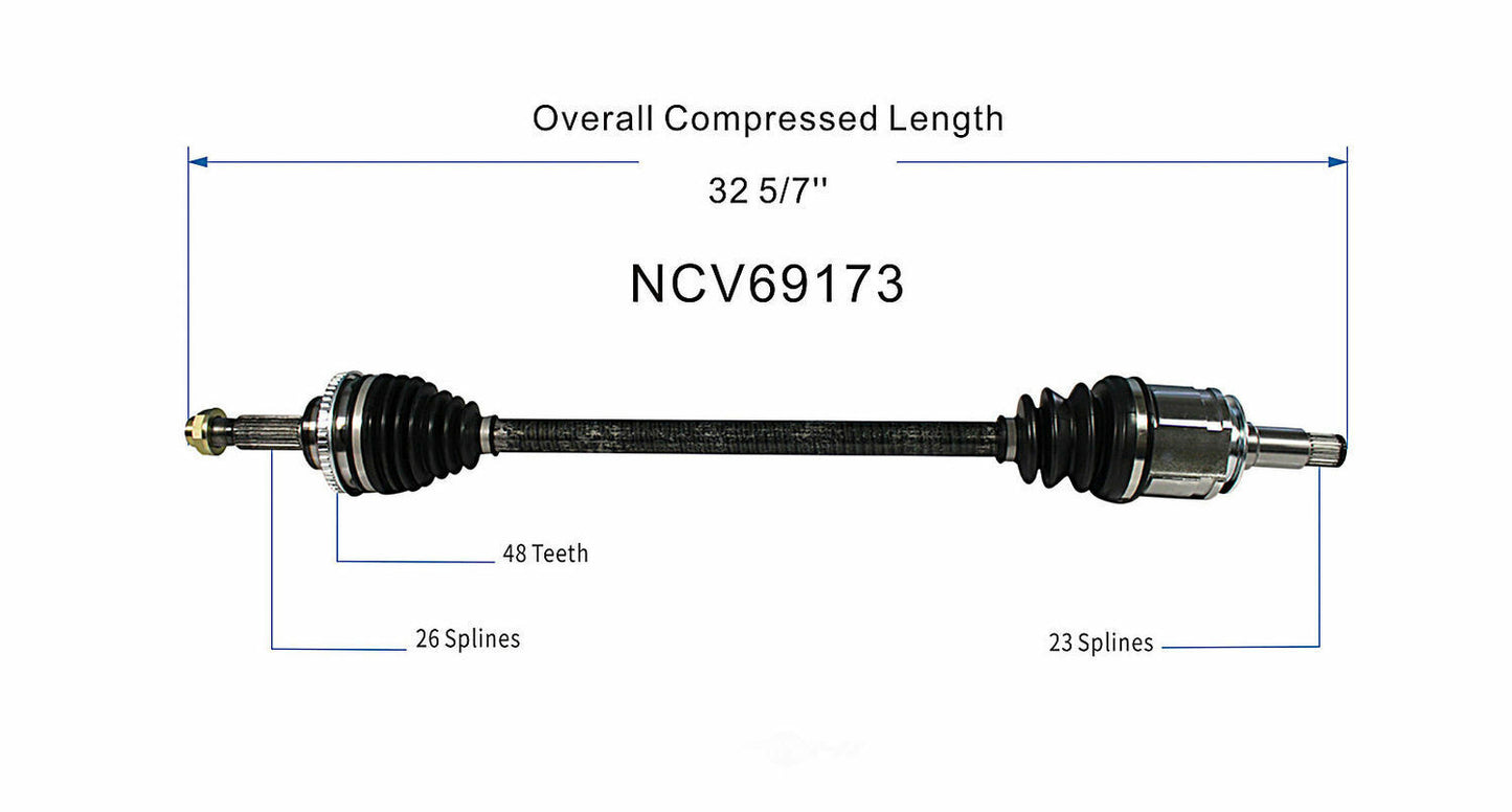 GSP North America NCV69173 CV Axle Assembly