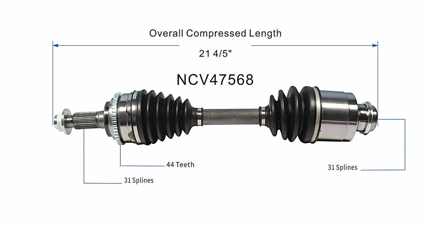 GSP North America NCV47568 CV Axle Assembly