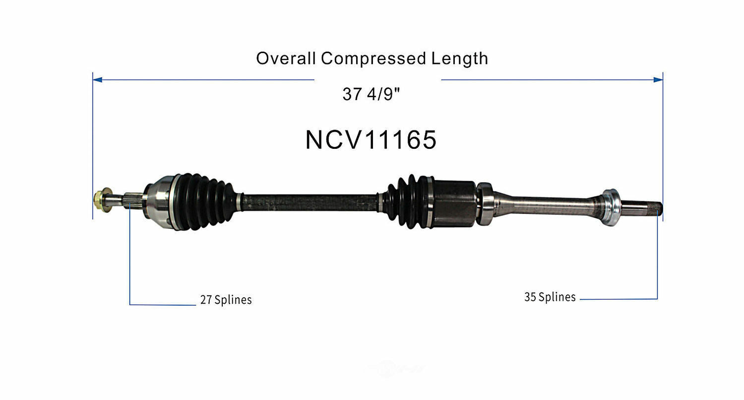 GSP North America NCV11165 CV Axle Assembly