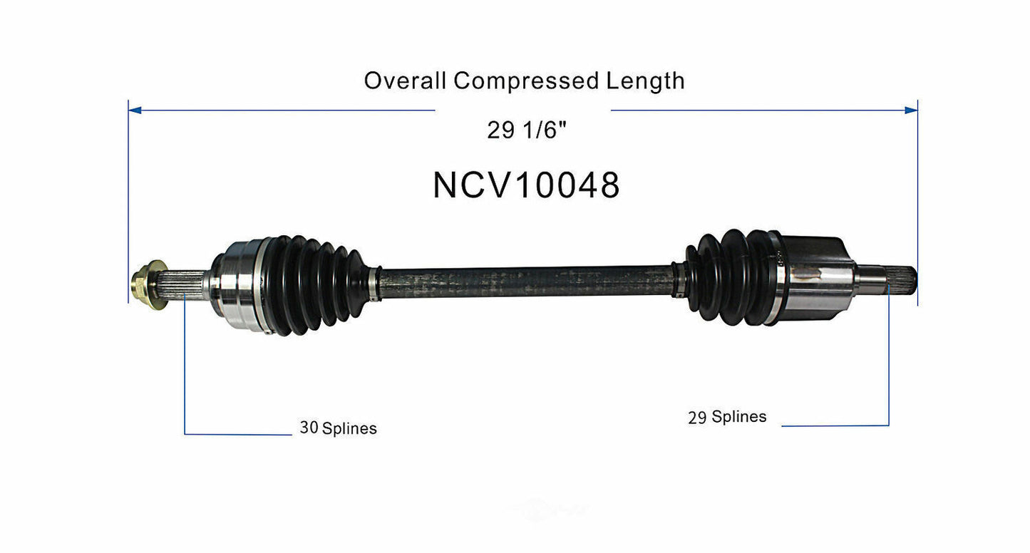 GSP North America NCV10048 CV Axle Assembly
