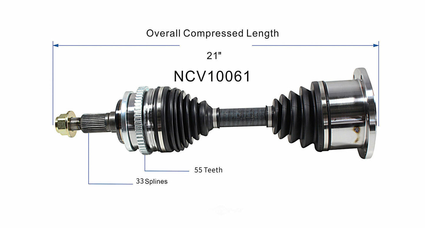 GSP North America NCV10061 CV Axle Assembly