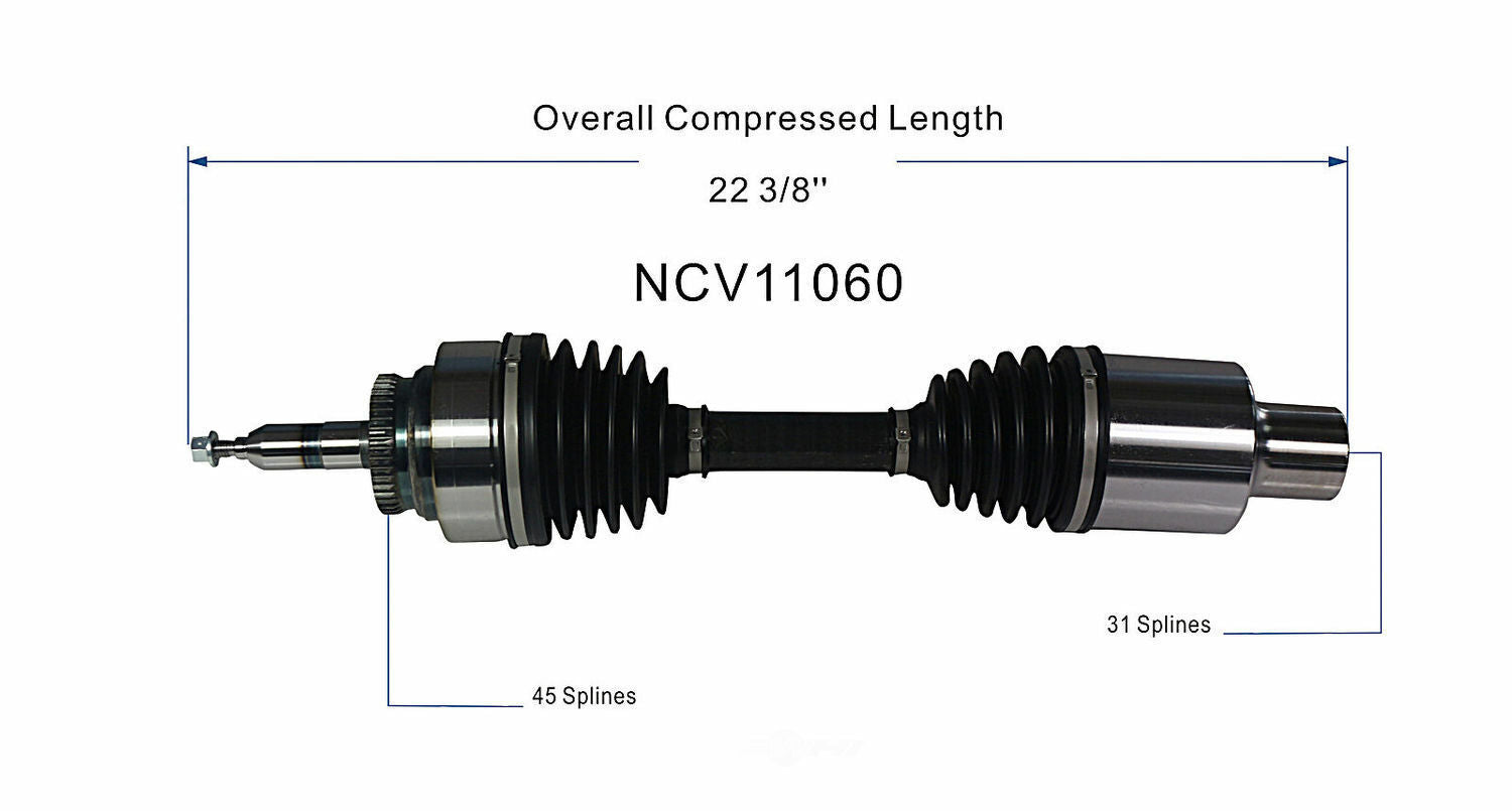 GSP North America NCV11060 CV Axle Assembly