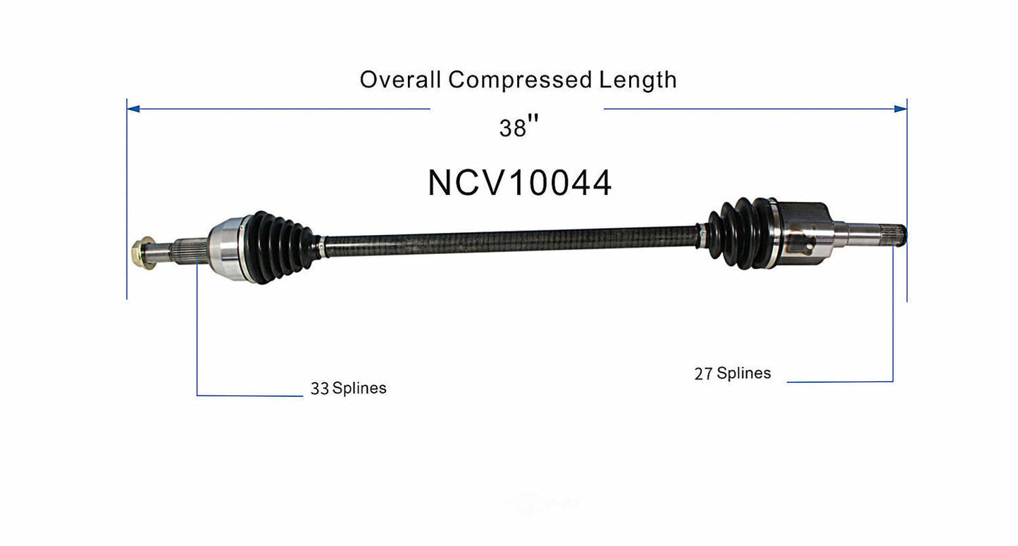 GSP North America NCV10044 CV Axle Assembly