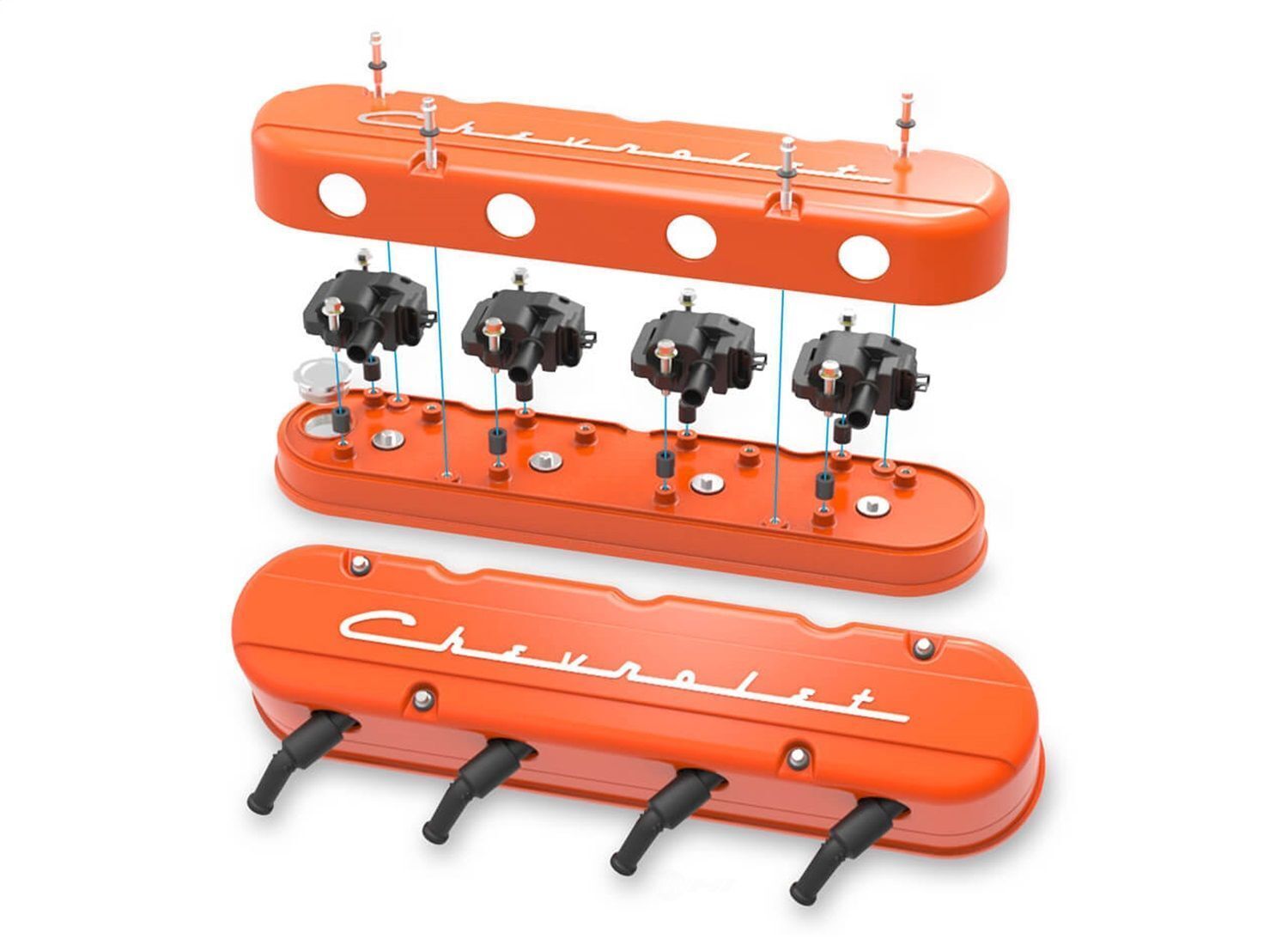 Holley 241-178 Engine Valve Cover Set