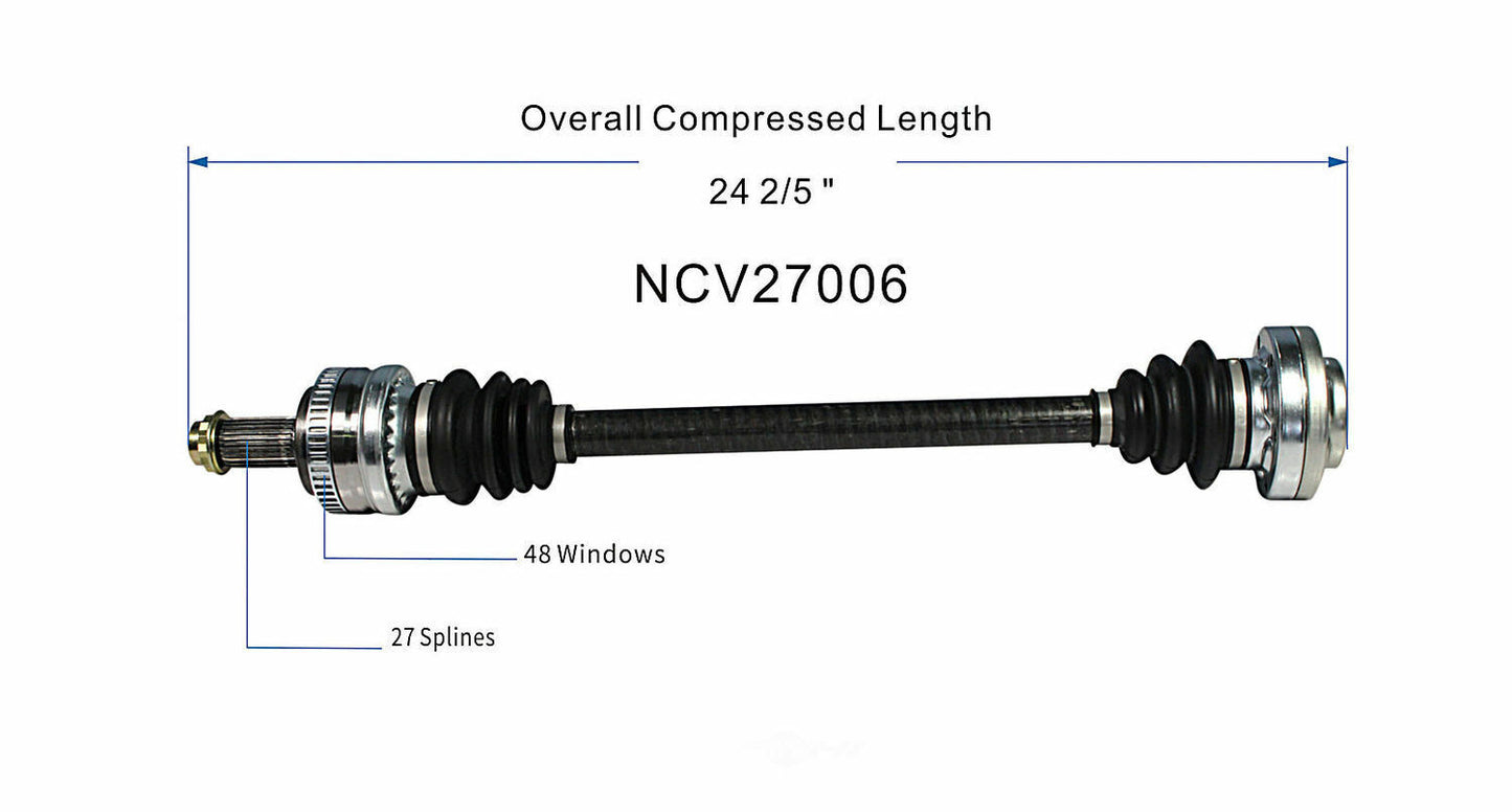 GSP North America NCV27006 CV Axle Assembly