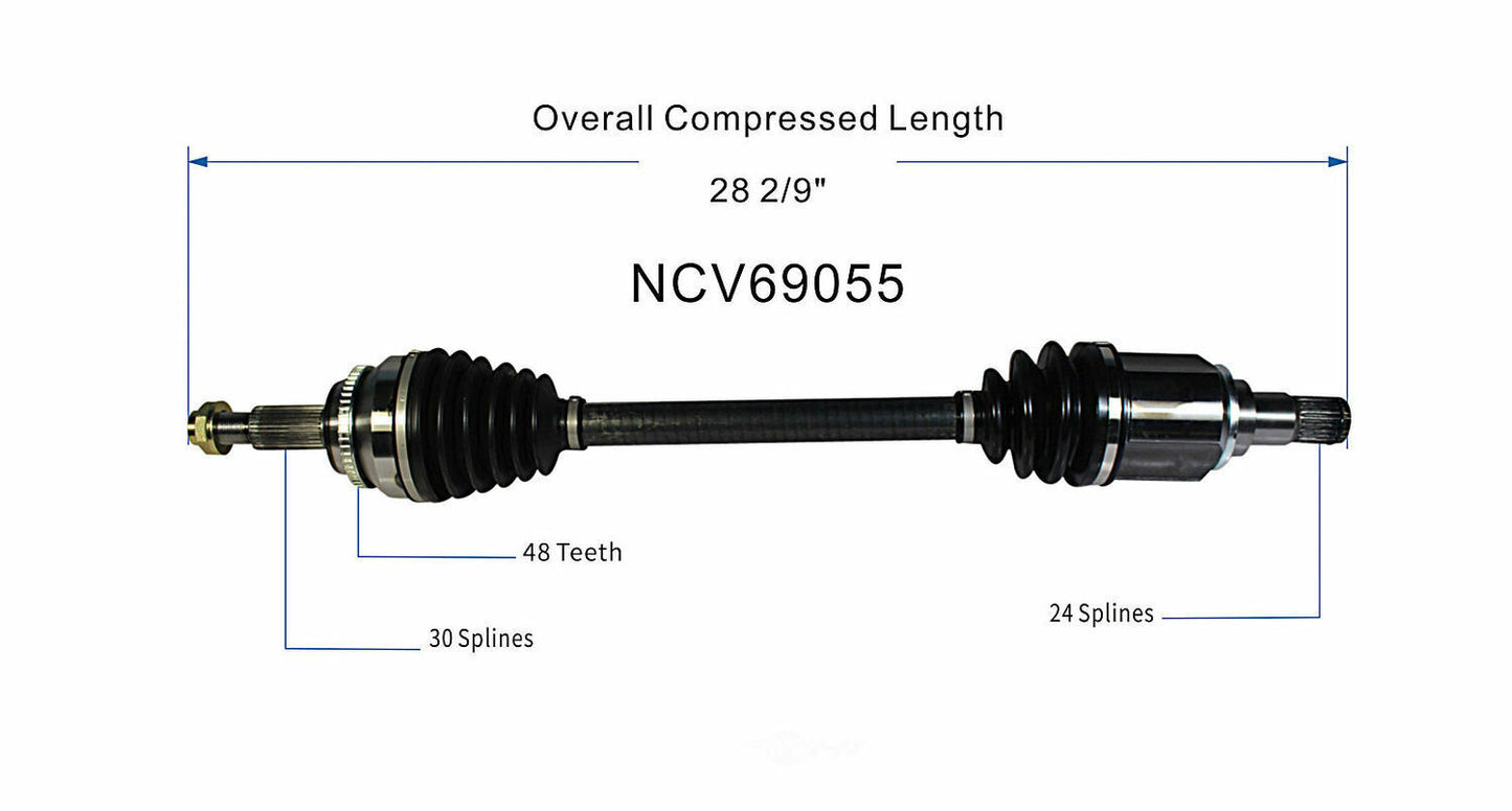 GSP North America NCV69055 CV Axle Assembly