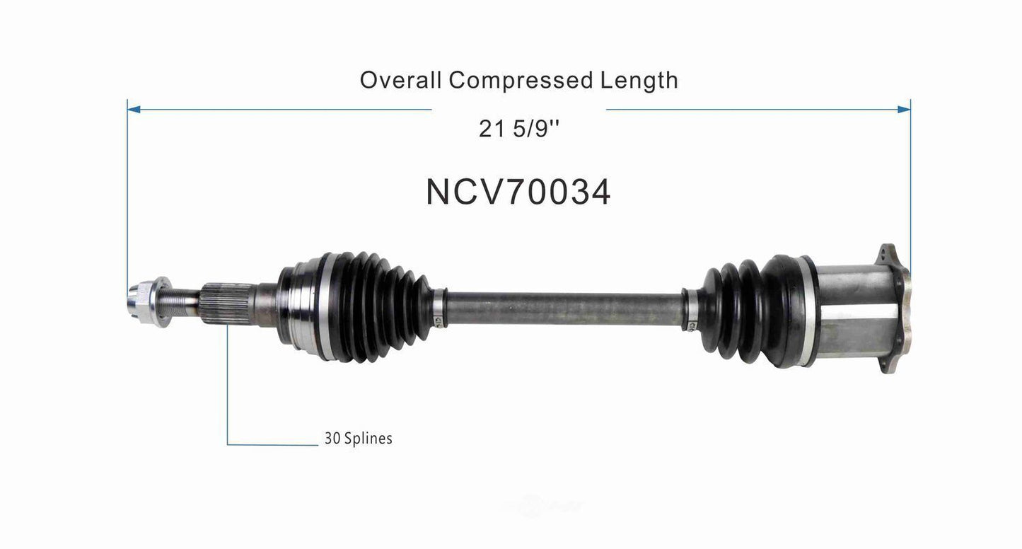 GSP North America NCV70034 CV Axle Assembly