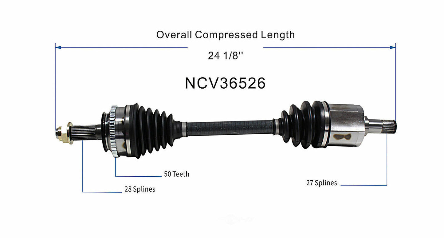 GSP North America NCV36526 CV Axle Assembly