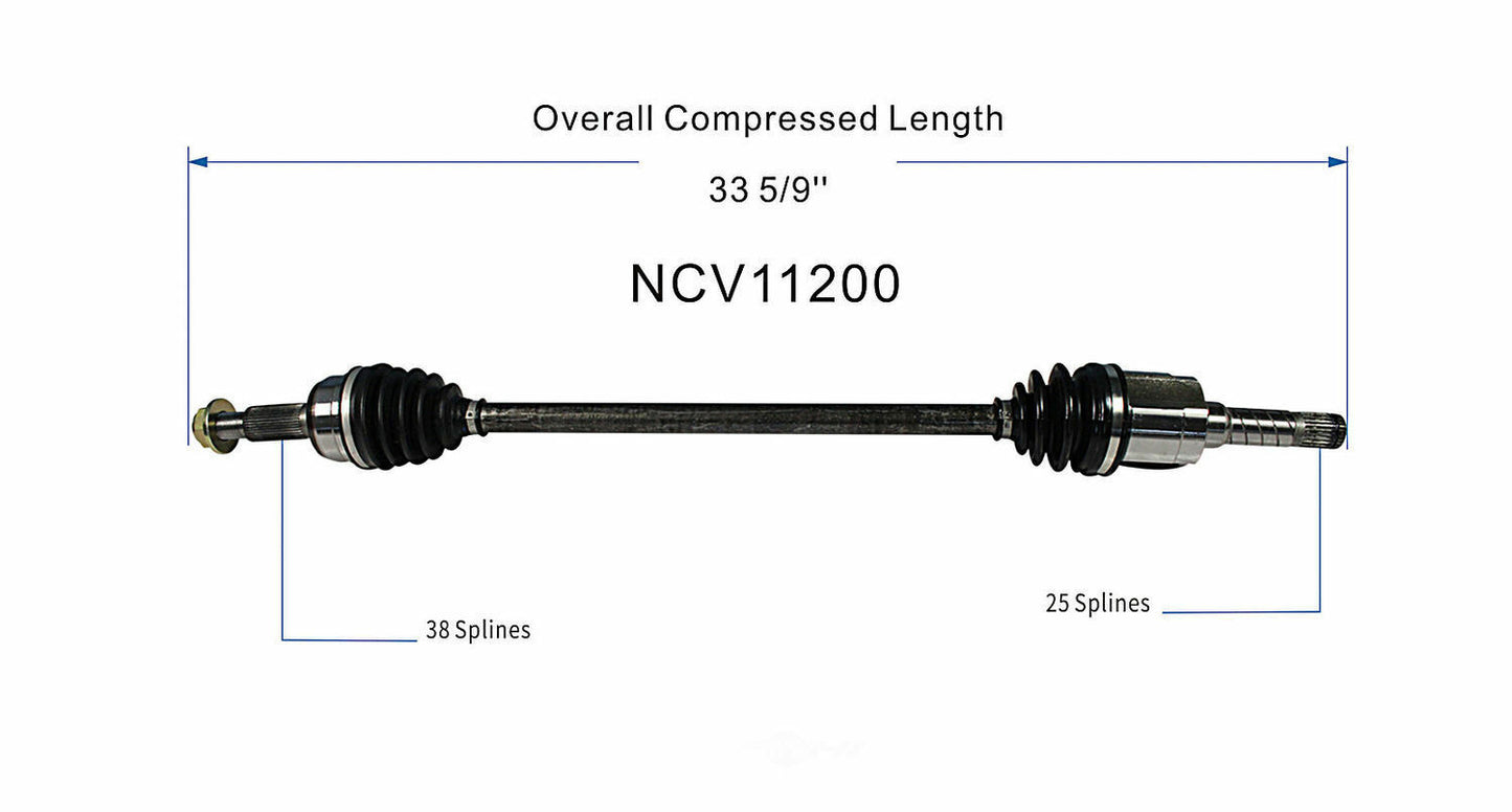 GSP North America NCV11200 CV Axle Assembly