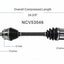 GSP North America NCV53546 CV Axle Assembly