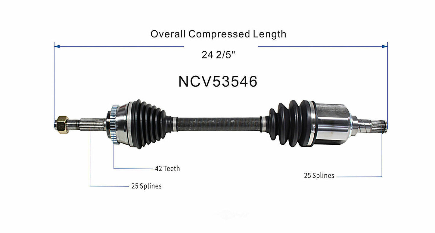 GSP North America NCV53546 CV Axle Assembly
