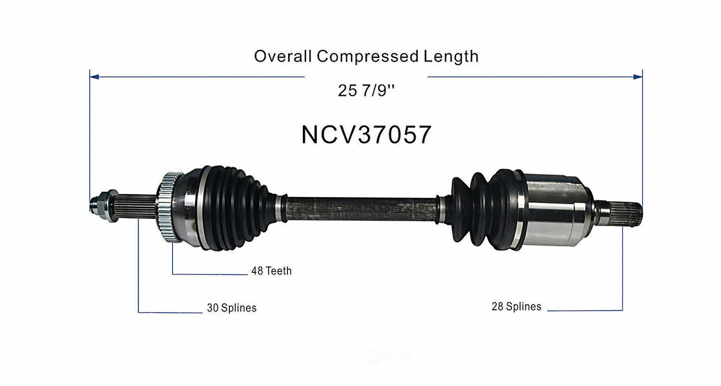 GSP North America NCV37057 CV Axle Assembly