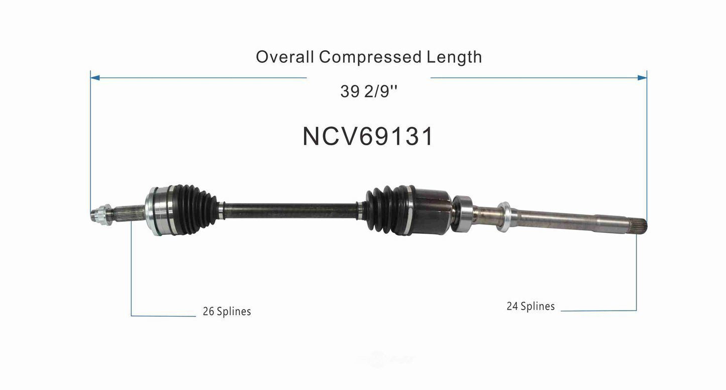 GSP North America NCV69131 CV Axle Assembly