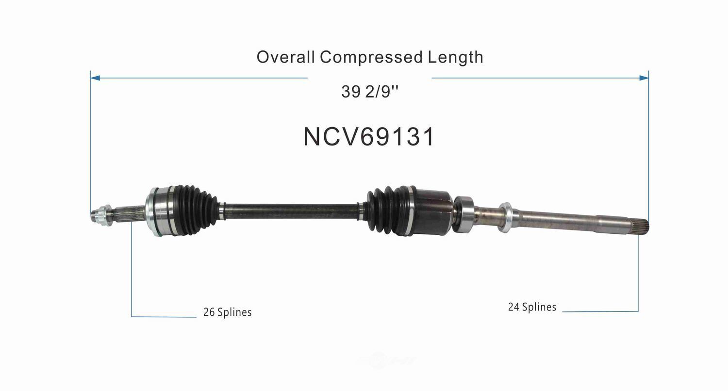 GSP North America NCV69131 CV Axle Assembly