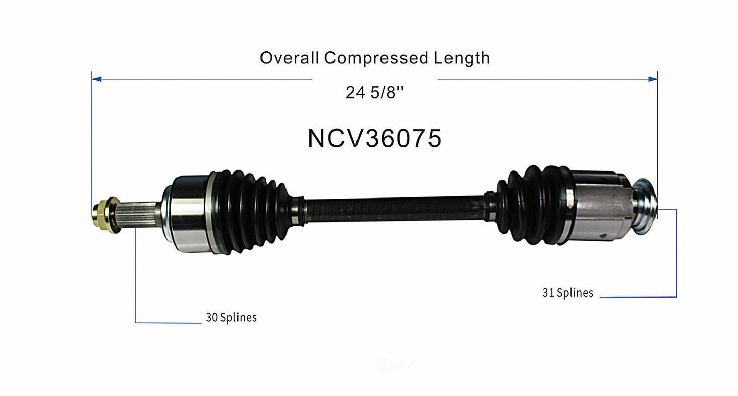 GSP North America NCV36075 CV Axle Assembly