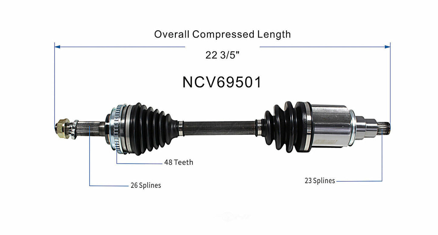 GSP North America NCV69501 CV Axle Assembly