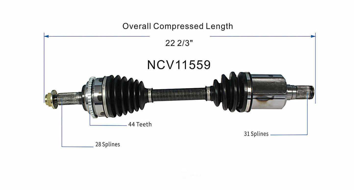 GSP North America NCV11559 CV Axle Assembly