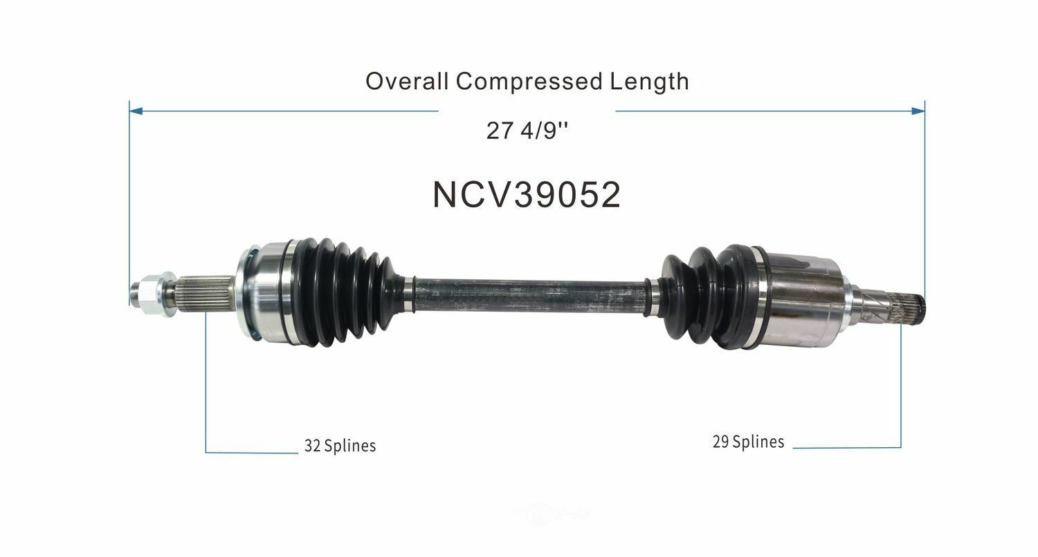 GSP North America NCV39052 CV Axle Assembly