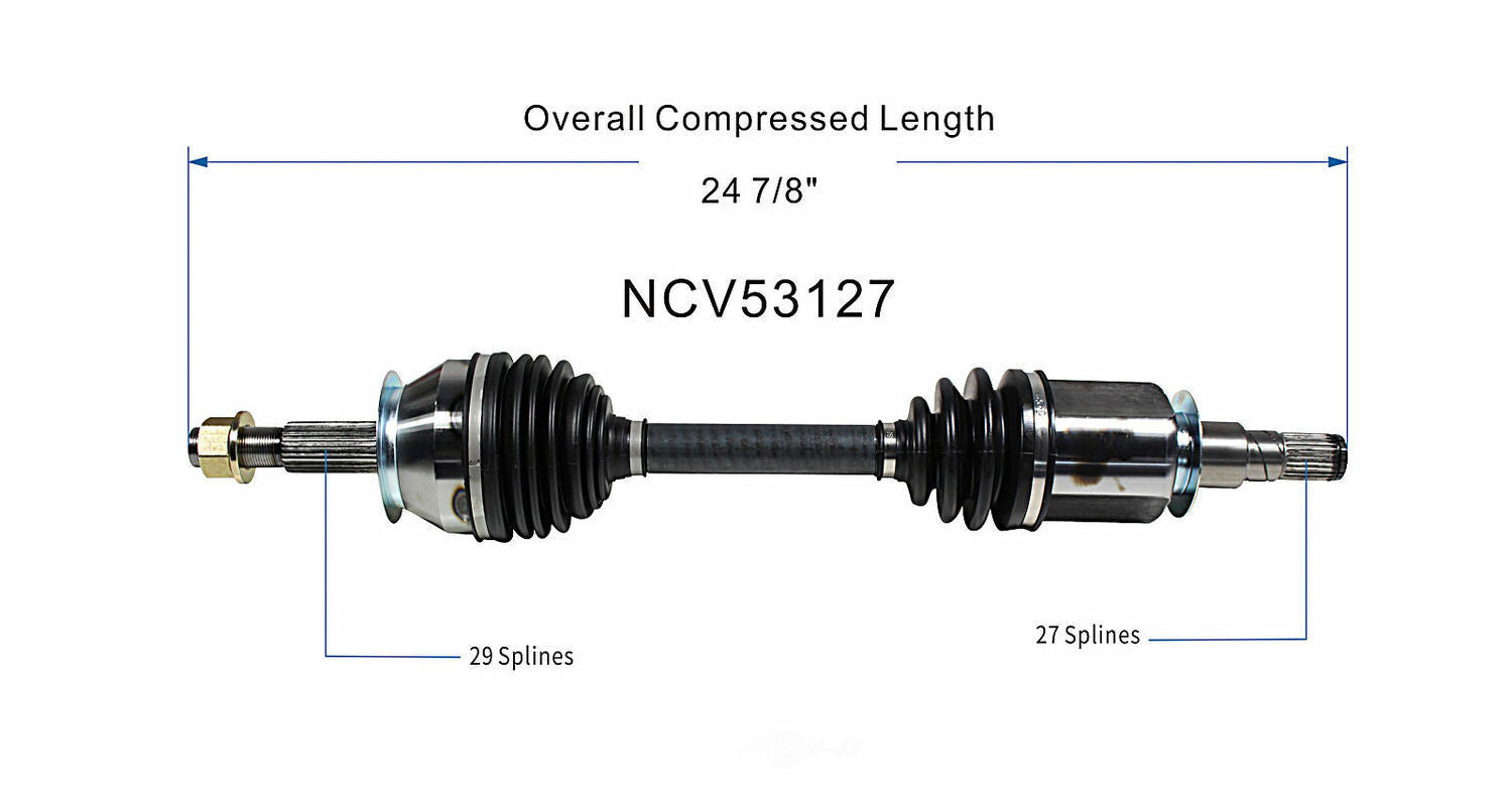GSP North America NCV53127 CV Axle Assembly