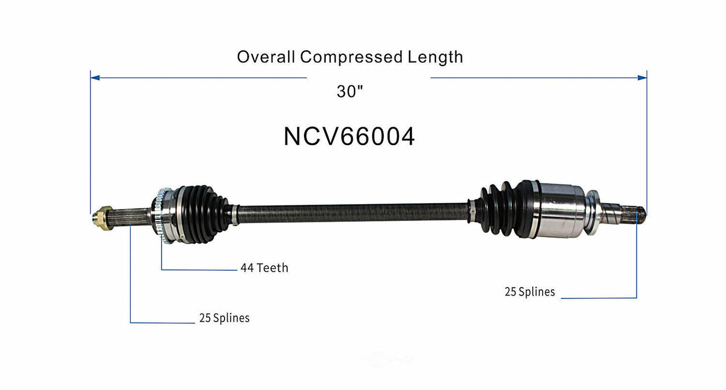 GSP North America NCV66004 CV Axle Assembly