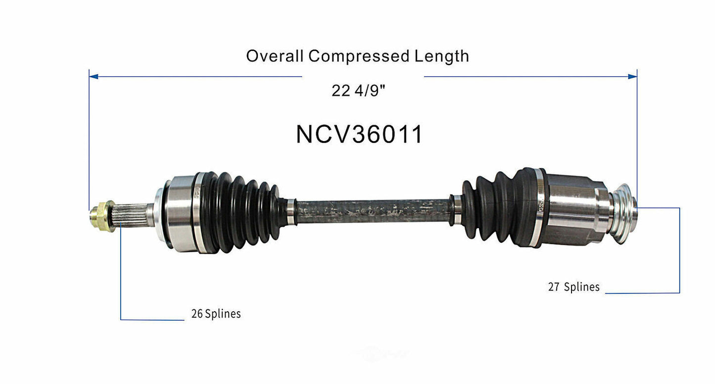 GSP North America NCV36011 CV Axle Assembly