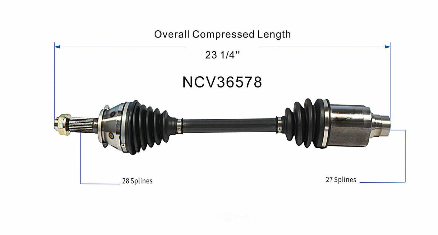 GSP North America NCV36578 CV Axle Assembly