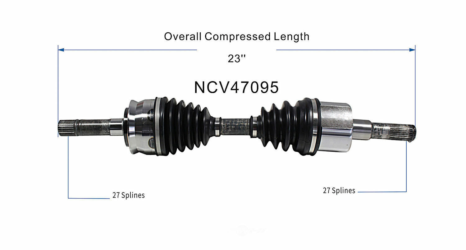 GSP North America NCV47095 CV Axle Assembly