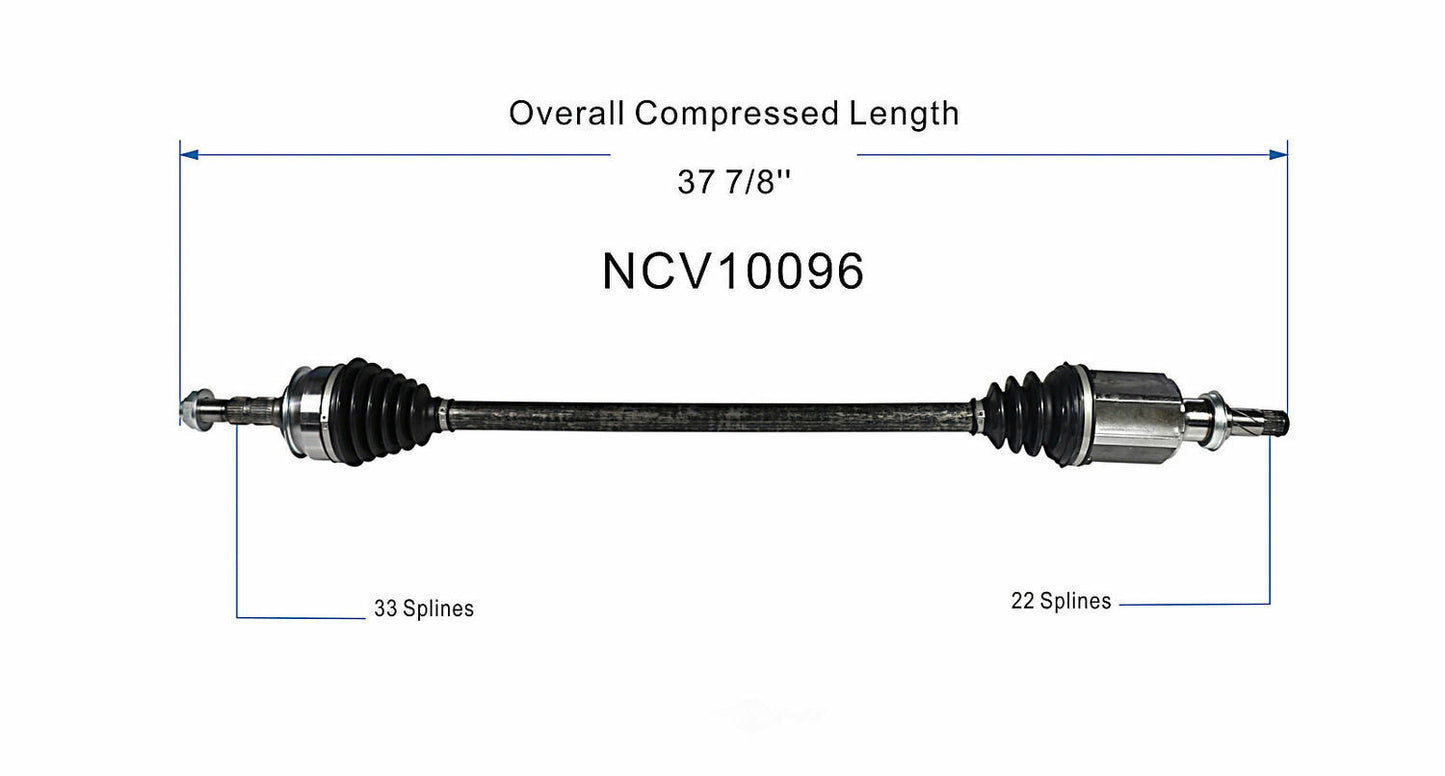 GSP North America NCV10096 CV Axle Assembly