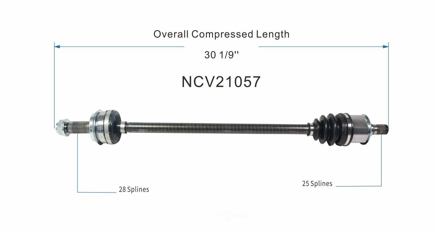 GSP North America NCV21057 CV Axle Assembly