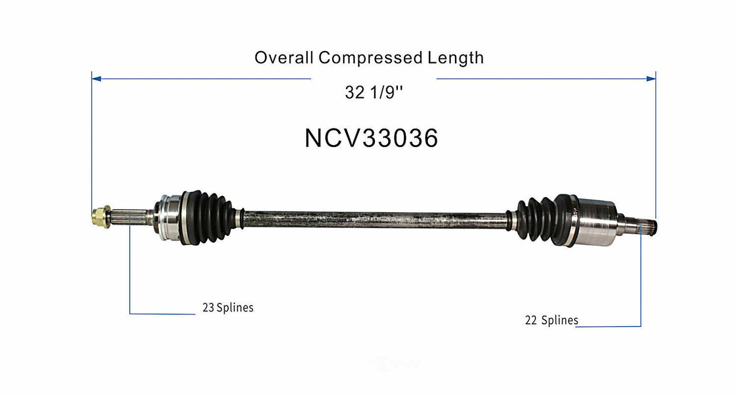 GSP North America NCV33036 CV Axle Assembly