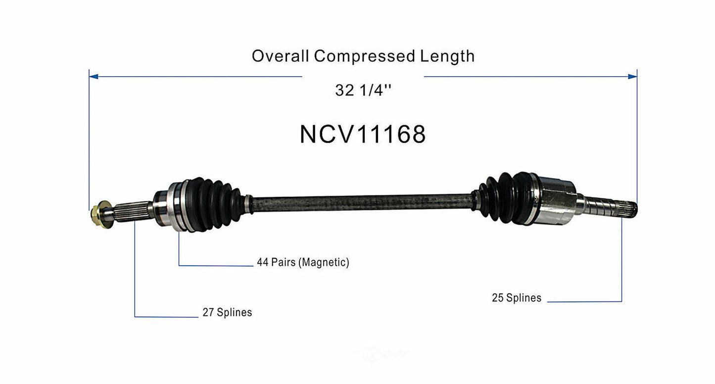 GSP North America NCV11168 CV Axle Assembly