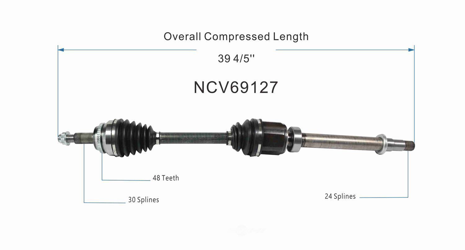 GSP North America NCV69127 CV Axle Assembly