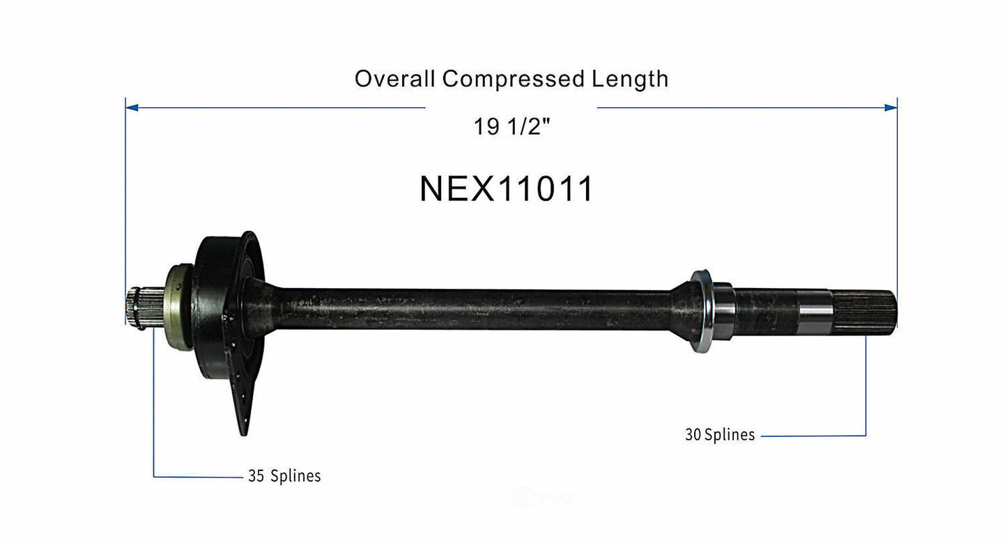GSP North America NEX11011 CV Intermediate Shaft