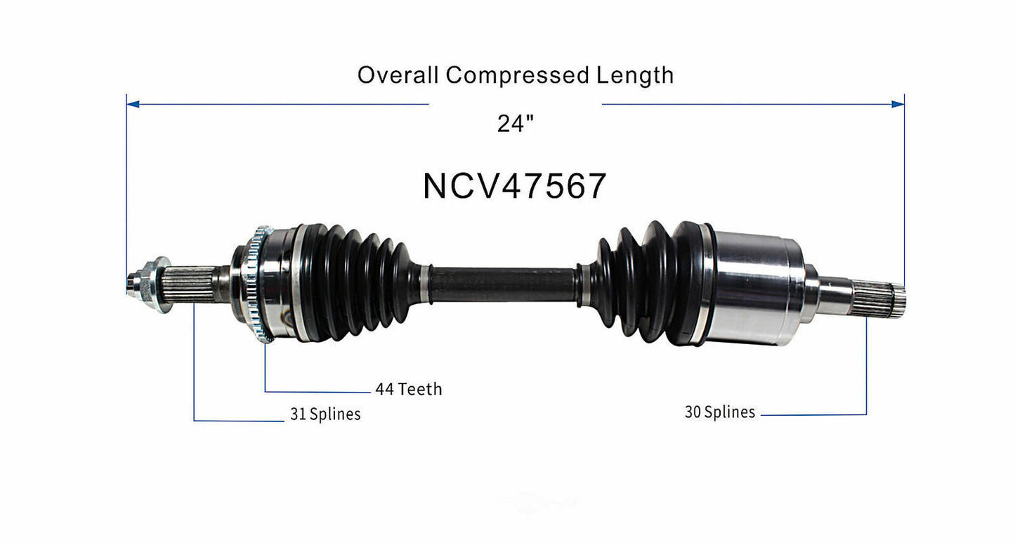 GSP North America NCV47567 CV Axle Assembly