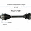 GSP North America NCV47581 CV Axle Assembly