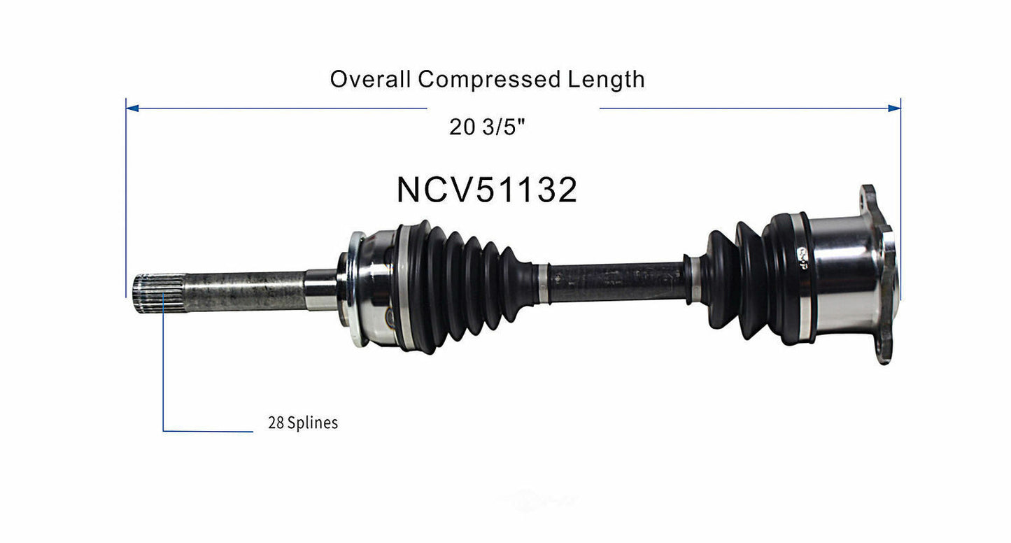 GSP North America NCV51132 CV Axle Assembly