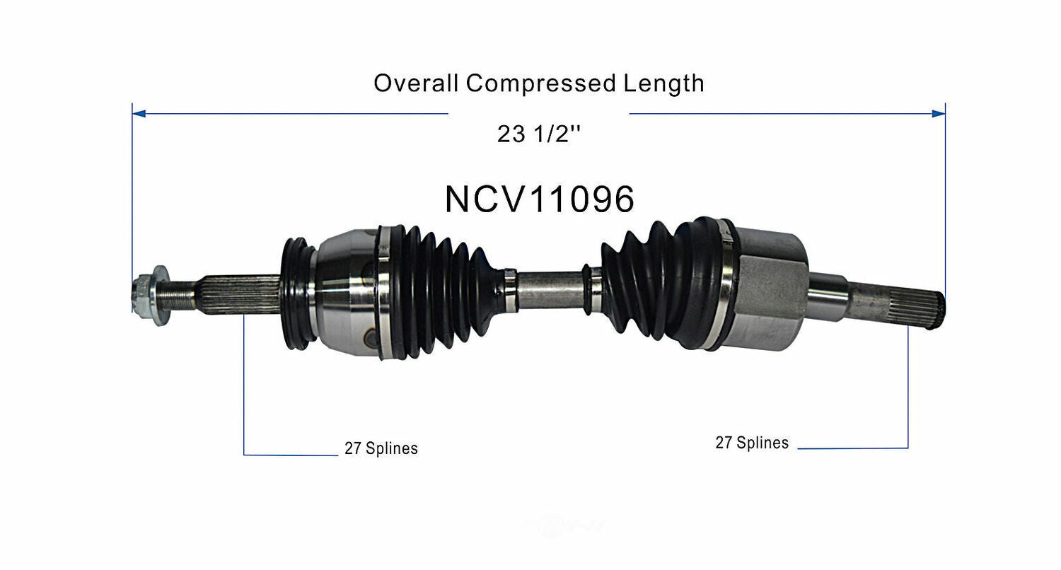 GSP North America NCV11096 CV Axle Assembly