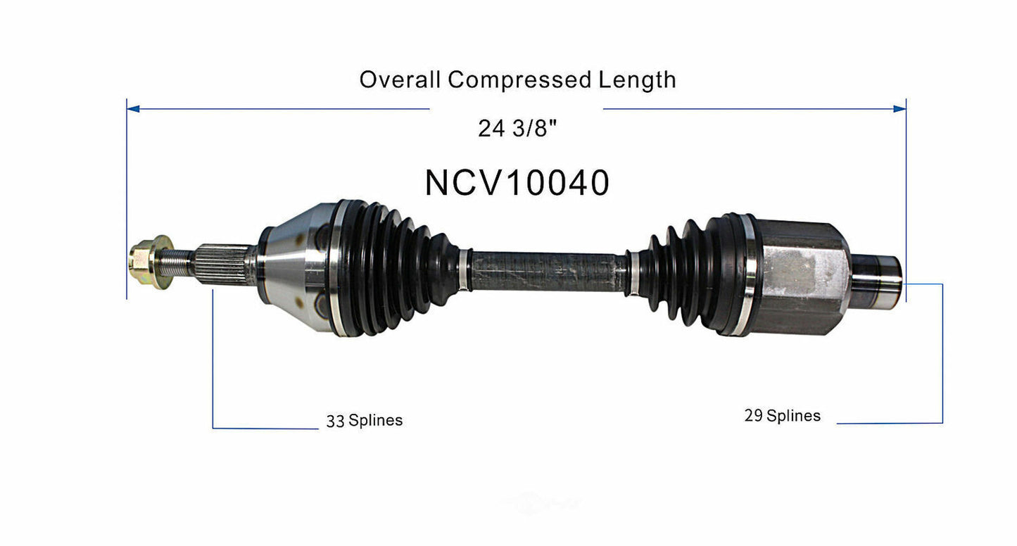 GSP North America NCV10040 CV Axle Assembly